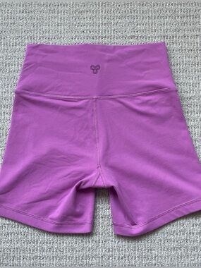 TNA Purple high rise biker shorts